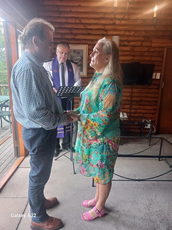 Wedding ceremony by Dr. Gerrit Rademeyer in Sterkstroom