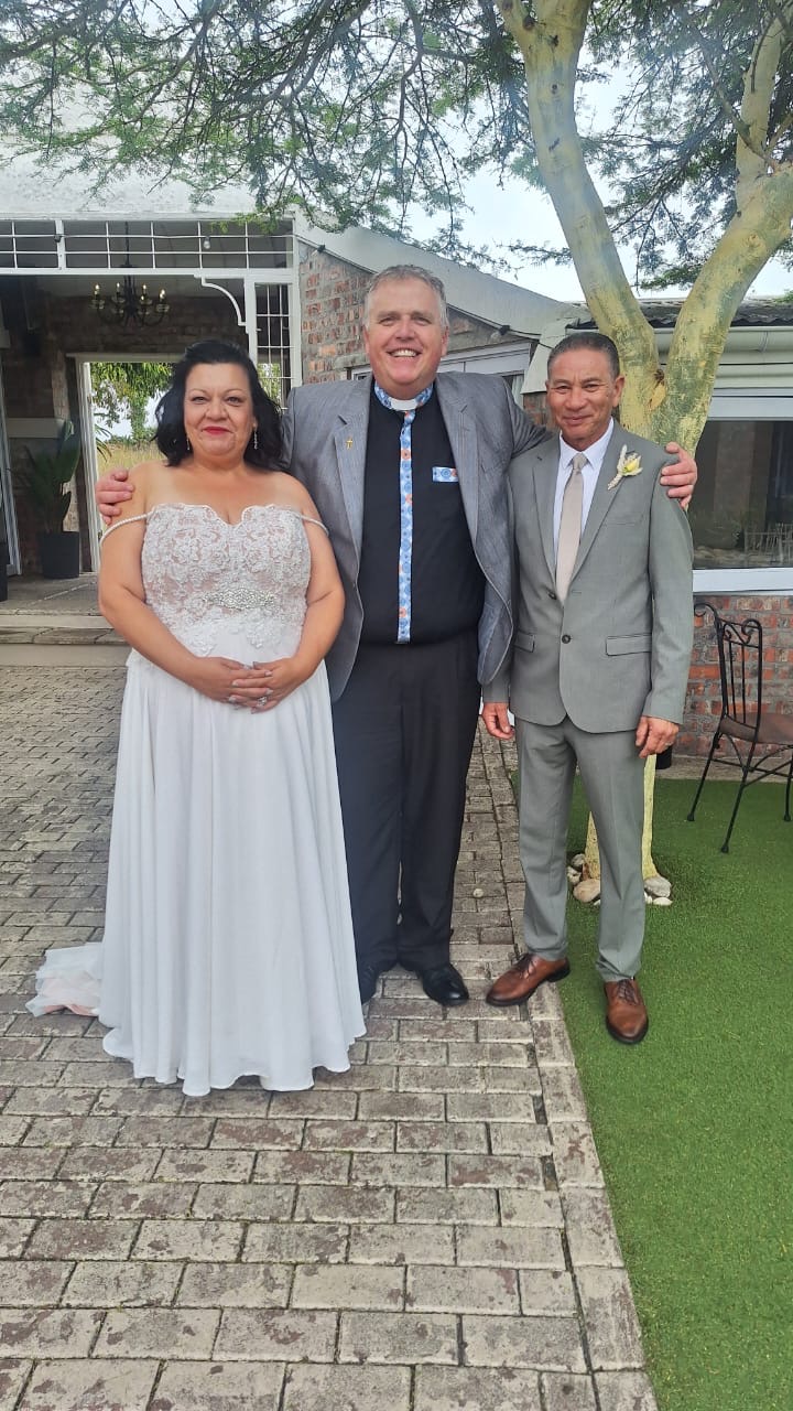 Wedding ceremony by Dr. Gerrit Rademeyer in Sterkstroom